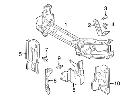 Radiator Support for 2016 Volvo S80 #0