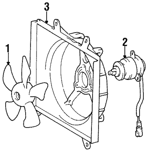 COOLING SYSTEM/COOLING FAN for 1996 Toyota Paseo #1