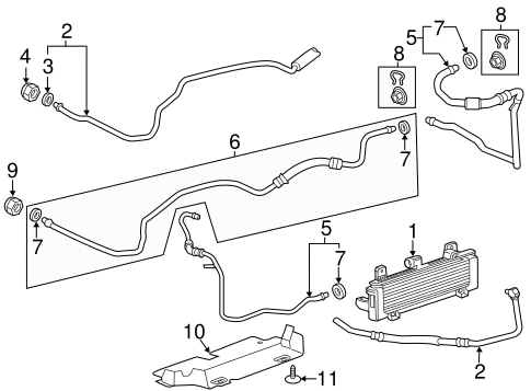 Sierra 2500 HD TRANS OIL COOLER