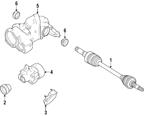 Universals & Rear Axle/Propeller Shaft for 2007 Ford Five Hundred #1