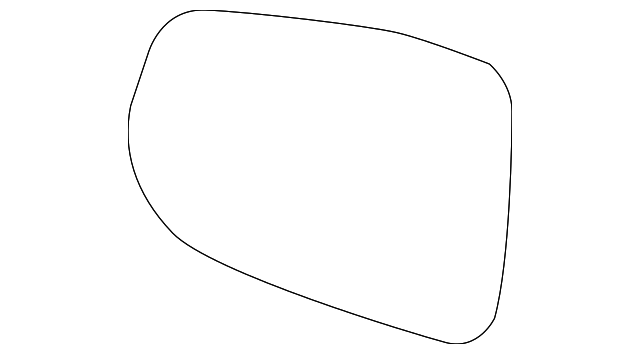 31395524 Деталь MIRROR GLASS, LEFT