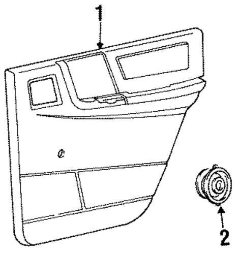 Grand Cherokee INTERIOR TRIM - REAR DOOR