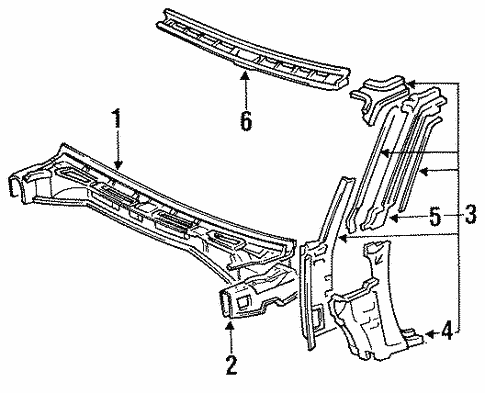 Hinge Pillar for 1984 Toyota Celica #0