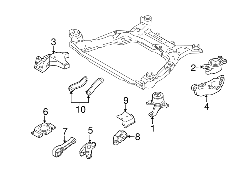 XC70 ENGINE & TRANS MOUNTING