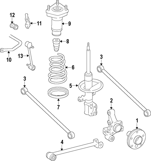 REAR SUSPENSION/REAR SUSPENSION for 1997 Toyota Avalon #2