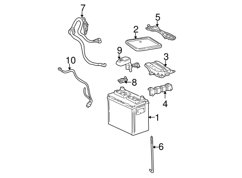 ELECTRICAL/BATTERY for 2007 Toyota Corolla #1