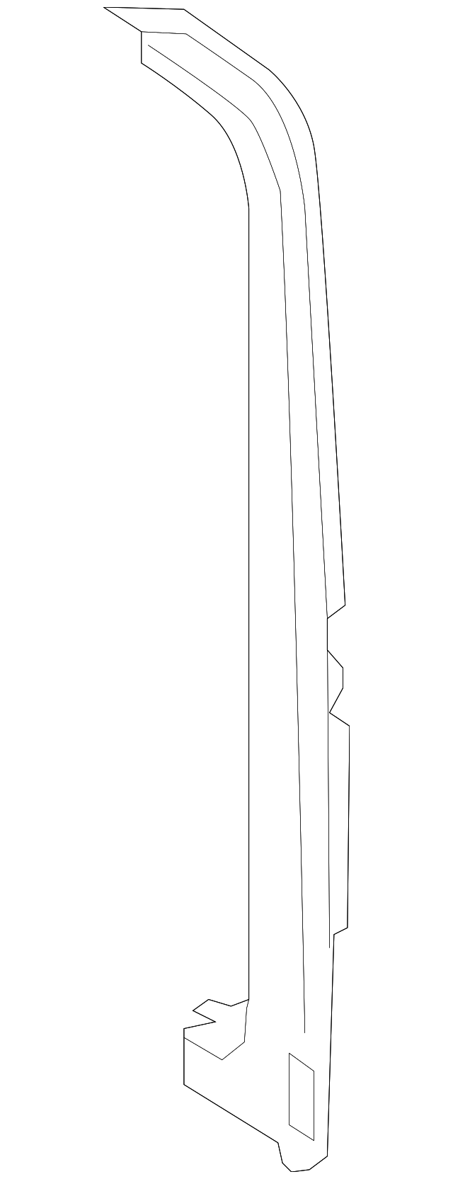 CK5Z6140455A Деталь RR PILLAR REINF, LEFT