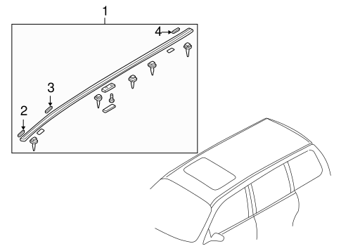 Exterior Trim - Roof for 2000 Mazda MPV #0