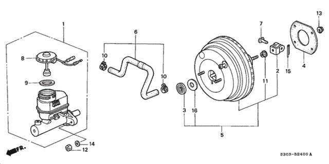 Master Power for 2001 Honda Prelude #0