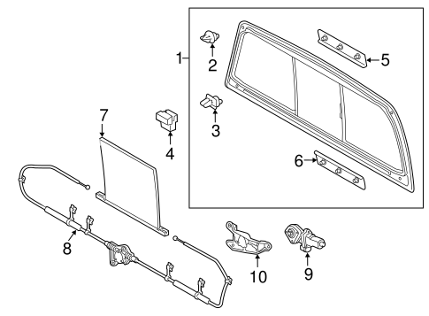 BODY/GLASS & HARDWARE - BACK for 2010 Toyota Tundra #4