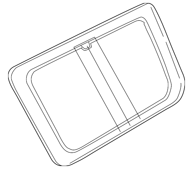 CVB102390 Деталь GLASS, LEFT