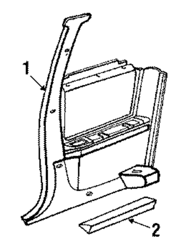 Cutlass Supreme INTERIOR TRIM - QUARTER PANELS