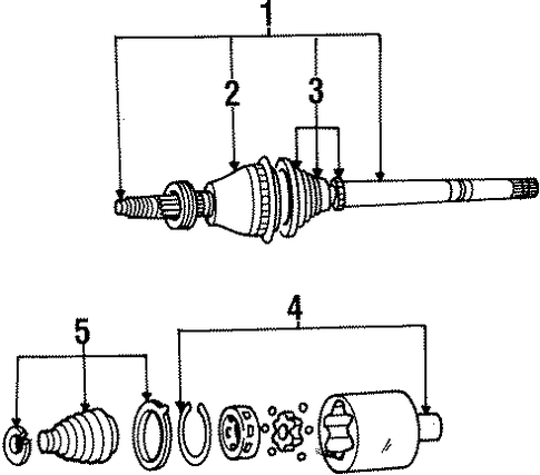 Windstar DRIVE AXLES