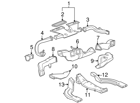 Ducts for 2006 Cadillac DTS #0