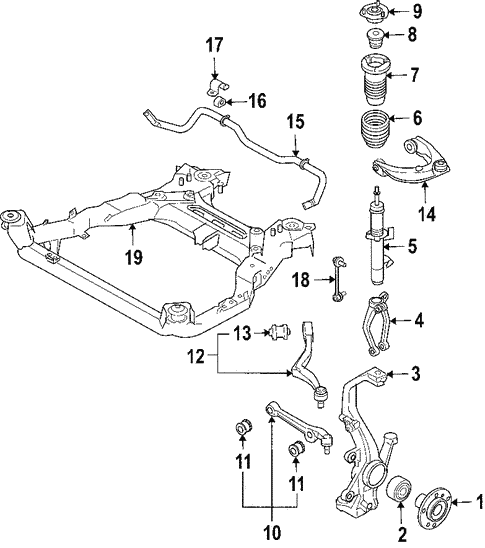 Front Suspension/Front Suspension for 2006 Lincoln Zephyr #1