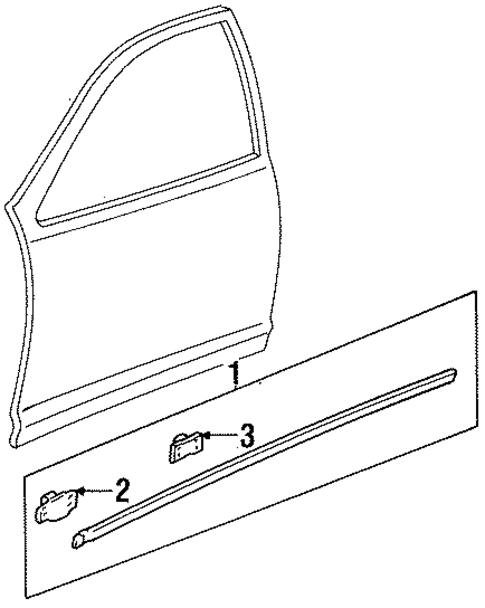 BODY/EXTERIOR TRIM - PILLARS for 1999 Toyota Avalon #1