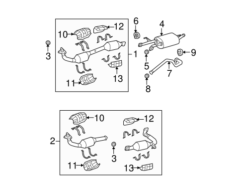 EXHAUST SYSTEM/EXHAUST COMPONENTS for 2012 Toyota Tundra #1