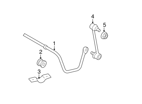 REAR SUSPENSION/STABILIZER BAR & COMPONENTS for 2011 Toyota Camry #1