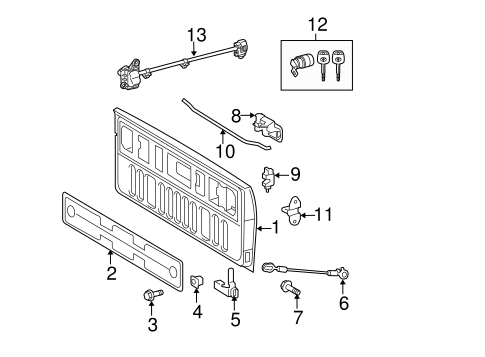 BODY/TAIL GATE for 2012 Toyota Tundra #3