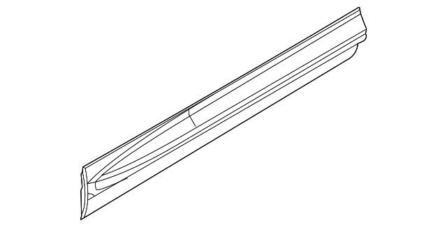 LR044654 Деталь LOWER MOLDING, RIGHT