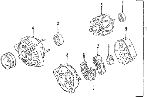 Alternator for 2001 Toyota Land Cruiser #1
