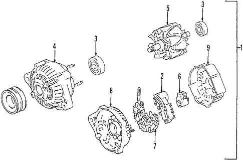 ELECTRICAL/ALTERNATOR for 1998 Toyota Land Cruiser #2