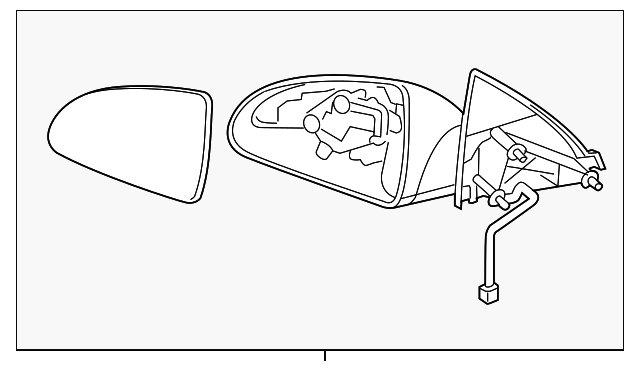 15824509 Деталь MIRROR ASSY, LEFT