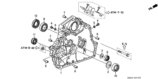 TRANSMISSION - AUTOMATIC/AT TORQUE CONVERTER HOUSING for 2002 Honda ACCORD SEDAN #1