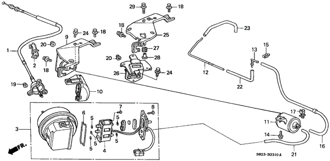 CHASSIS/AUTO CRUISE (1) for 2001 Honda ACCORD COUPE #1