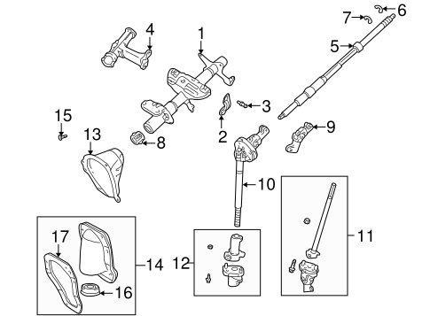 STEERING/STEERING COLUMN ASSEMBLY for 1997 Toyota Tacoma #2