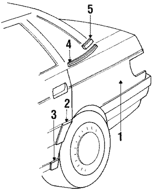 Quarter Panel & Components for 1990 Audi 80 Quattro #0