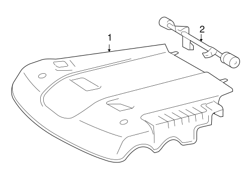 ENGINE/ENGINE APPEARANCE COVER for 2005 Toyota Tundra #1