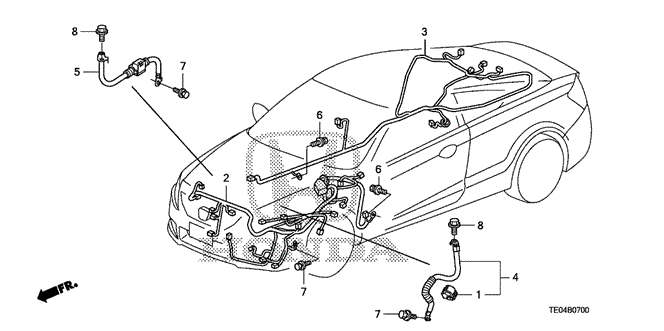 ELECTRICAL / EXHAUST / HEATER / FUEL/WIRE HARNESS (1) for 2010 Honda ACCORD COUPE #1
