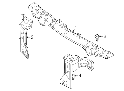 Radiator Support for 2018 Smart Fortwo #0