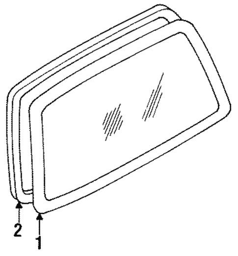 Glass - Lift Gate for 1995 Nissan Quest #0