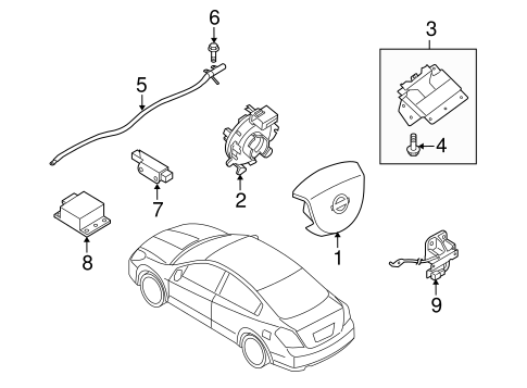 Electrical/Air Bag Components for 2013 Nissan Altima #4