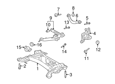REAR SUSPENSION/REAR SUSPENSION for 2012 Toyota Matrix #3