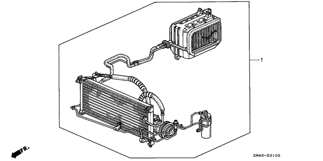 BODY / AIR CONDITIONING/A/C KIT for 1991 Honda ACCORD SEDAN #1