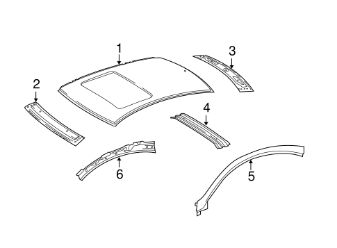 Roof & Components for 2013 Mercedes-Benz C 250 #1