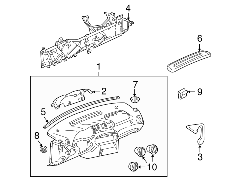 Instrument Panel for 2004 Pontiac Grand Am #0