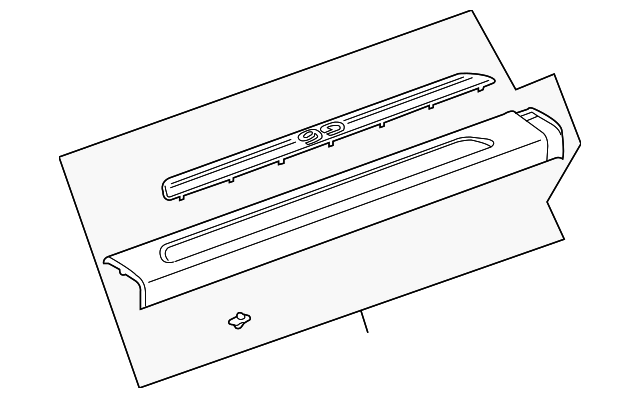 15839160 Деталь CARPET RETAINER, LEFT