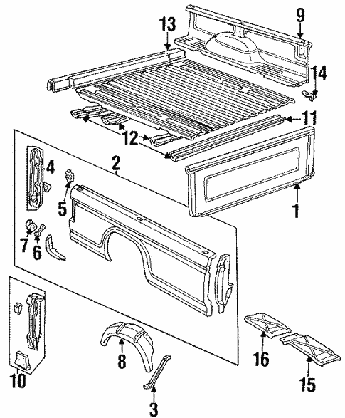 Body/Side Panel for 1997 Ford F-350 #2