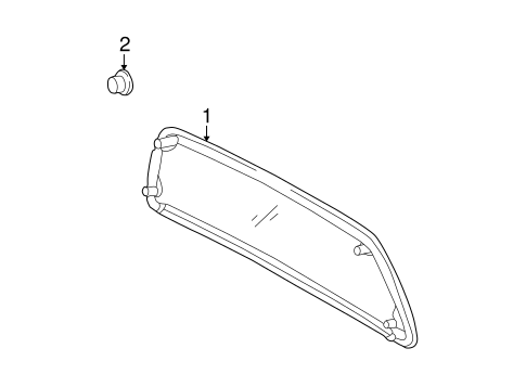 BODY/GLASS & HARDWARE - BACK for 2001 Toyota Tundra #2