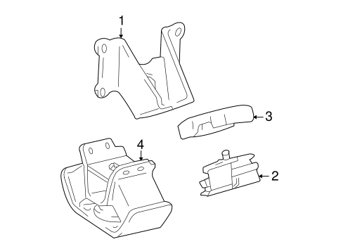 ENGINE/ENGINE & TRANS MOUNTING for 2012 Toyota Tacoma #1