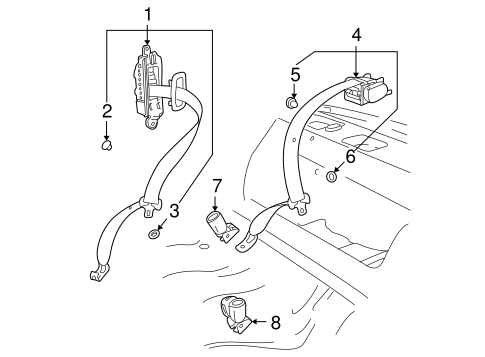 9-5 REAR SEAT BELTS 2
