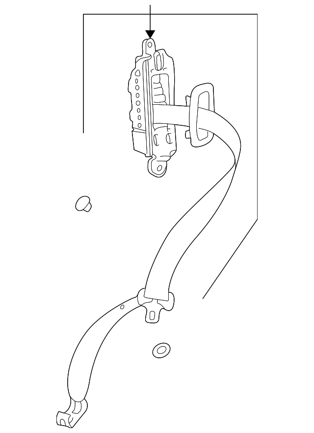 5173034 Деталь OUTER BELT ASSY, LEFT