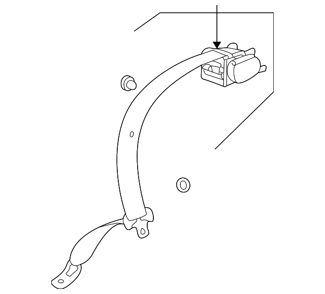 5206768 Деталь CENTER SEAT BELT