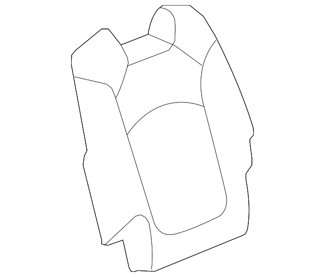20864845 SEAT BACK COVER, RIGHT