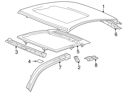 BODY/ROOF & COMPONENTS for 2001 Toyota Celica #1