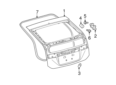 BODY/GATE & HARDWARE for 2012 Toyota Prius #1